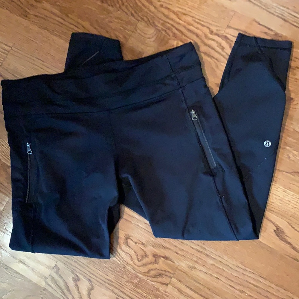 Lululemon athletica zipper mesh leggings size 12